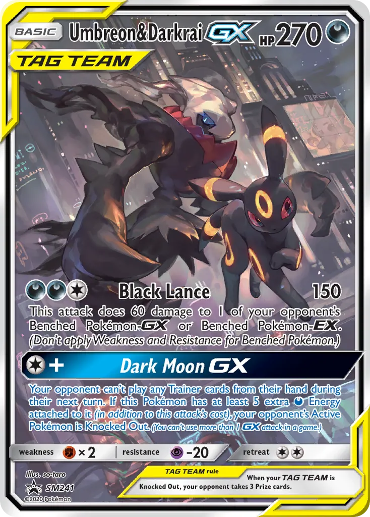 Umbreon & Darkrai GX - Non-holo
