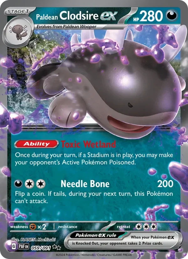 Paldean Clodsire ex - Holo