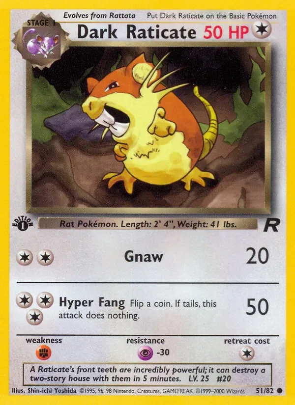 Dark Raticate - Non-holo