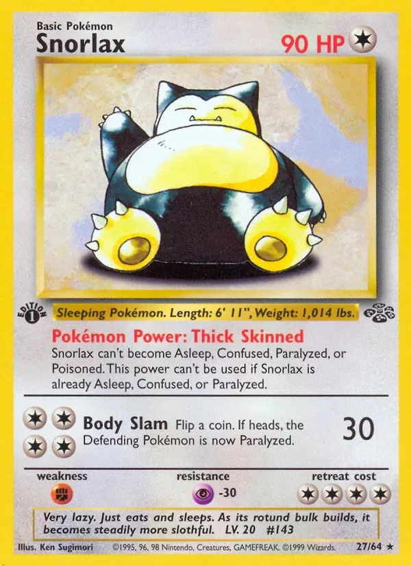 Snorlax - Non-holo