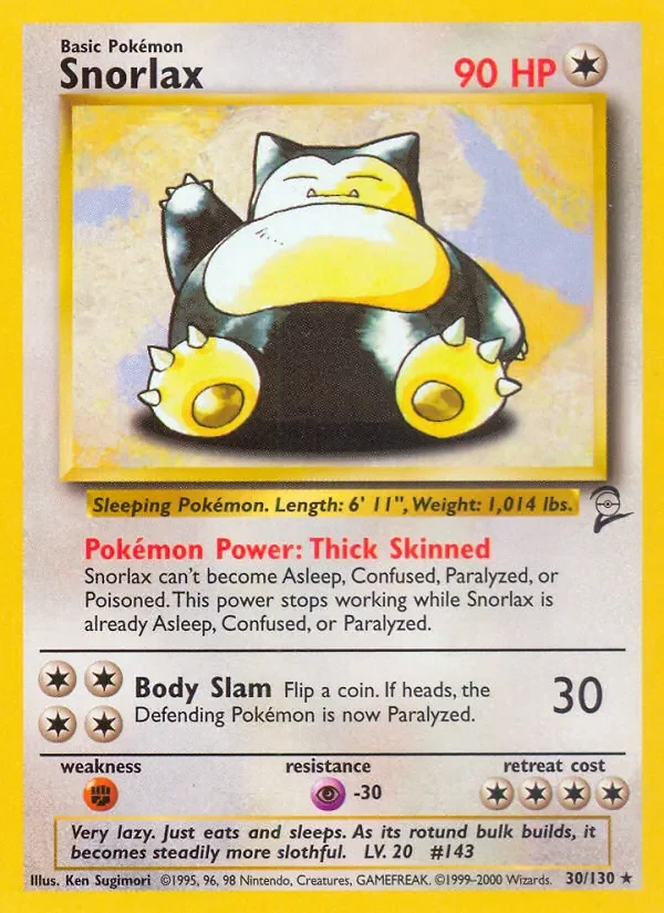 Snorlax - Non-holo