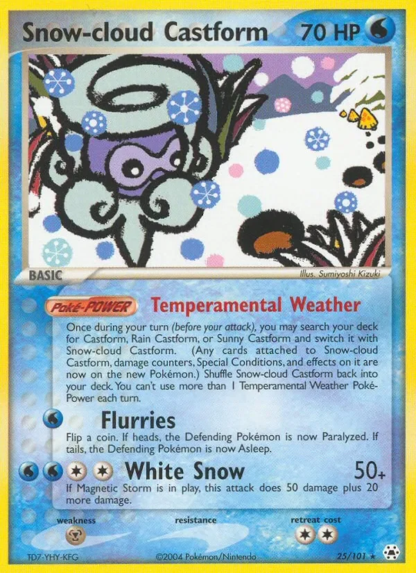 Snow-cloud Castform - Non-holo