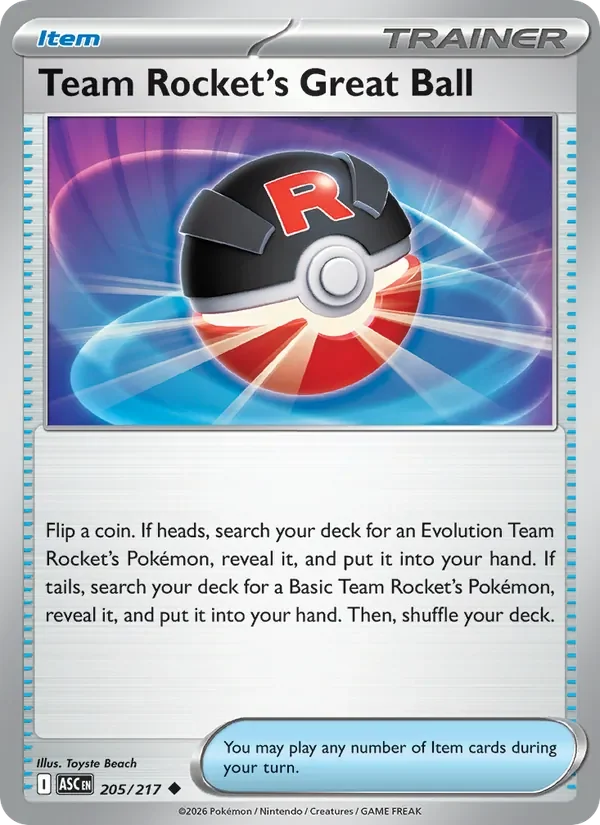 Team Rocket's Great Ball - Non-holo