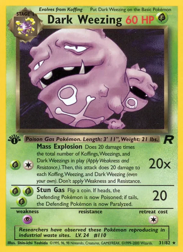 Dark Weezing - Non-holo