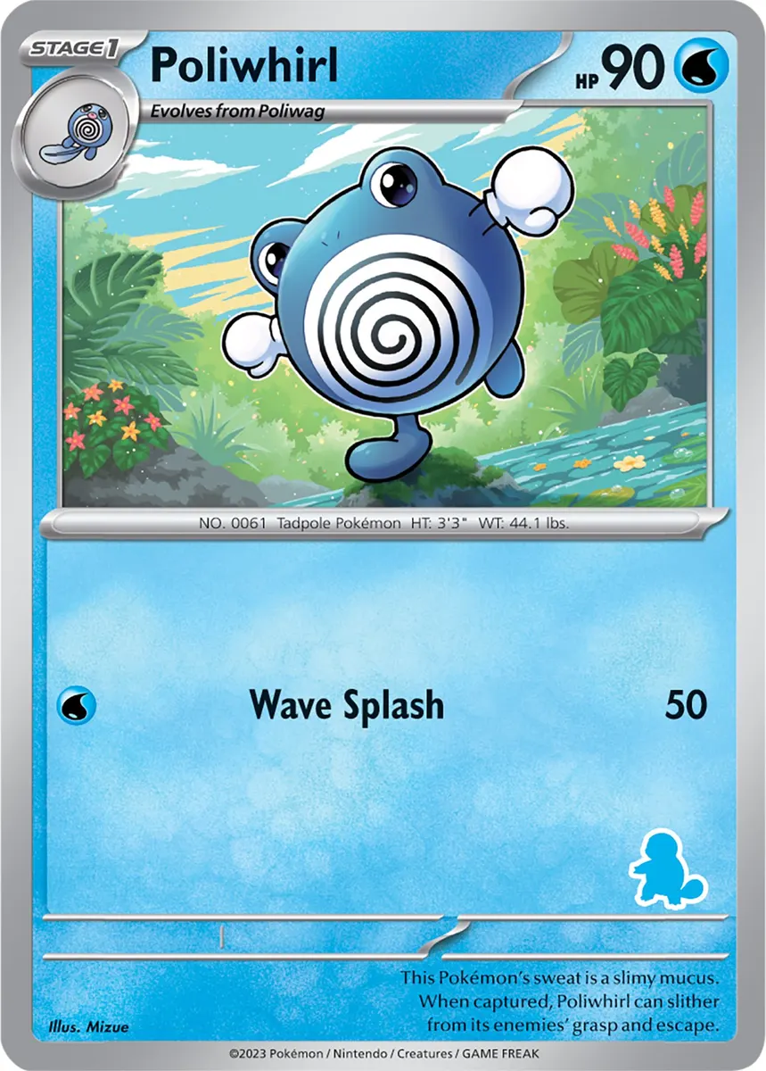 Poliwhirl - Non-holo - Squirtle
