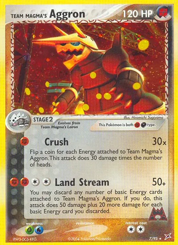Team Magma's Aggron - Holo