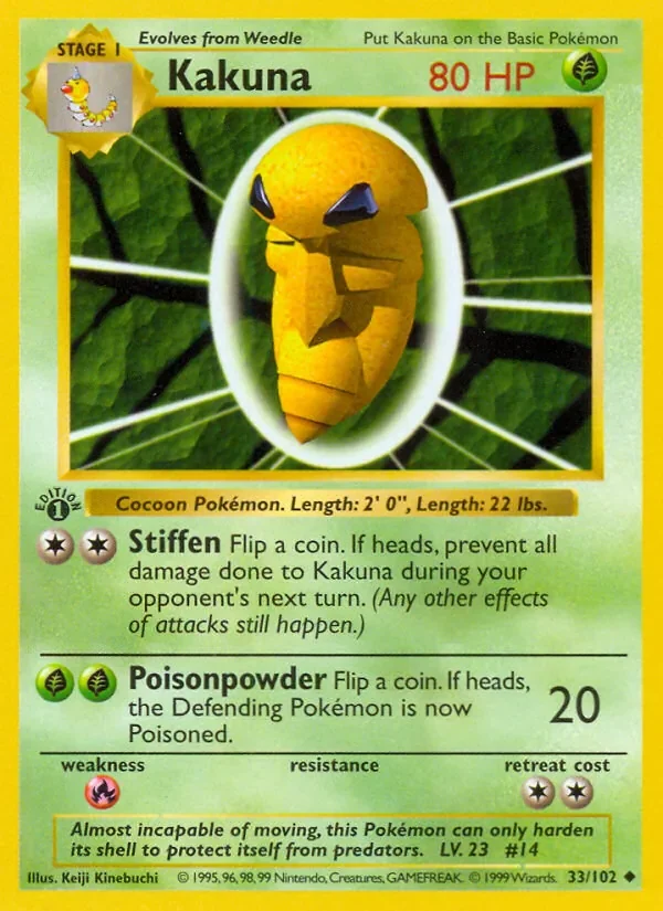 Kakuna - Non-holo - 1999-2000 copyright