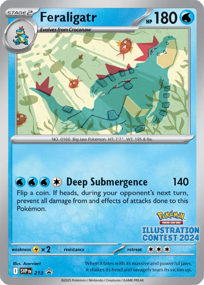 Feraligatr - Non-holo - Illustration Contest 2024