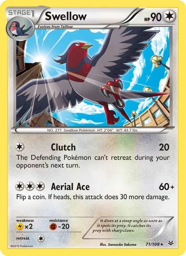 Swellow - Non-holo