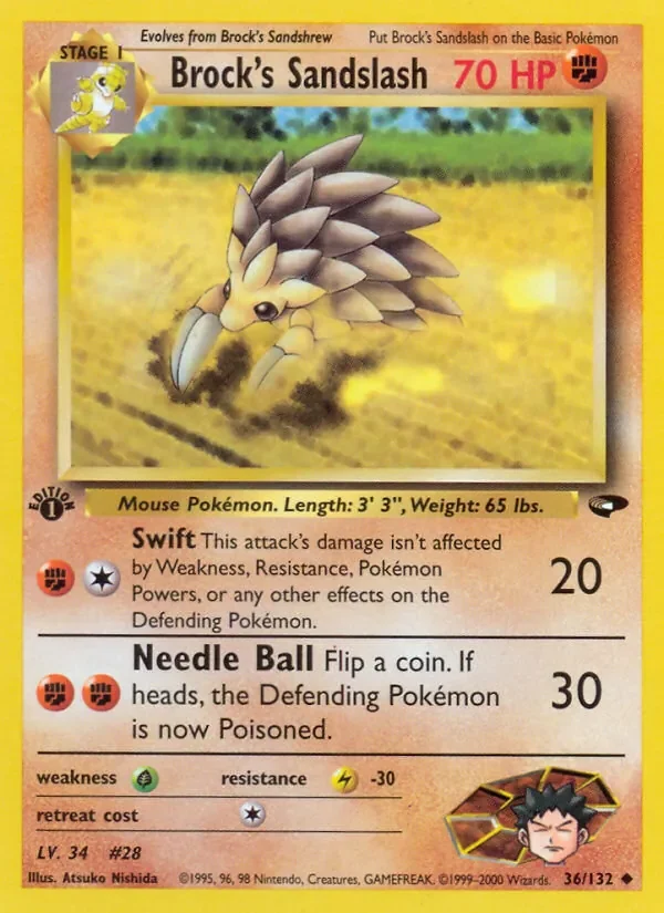 Brock's Sandslash - Non-holo