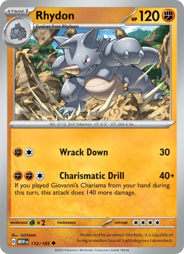 Rhydon - Non-holo