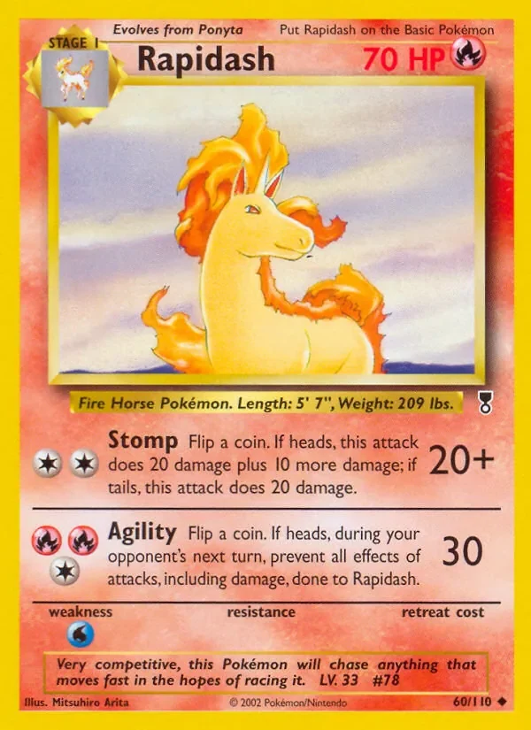 Rapidash - Non-holo