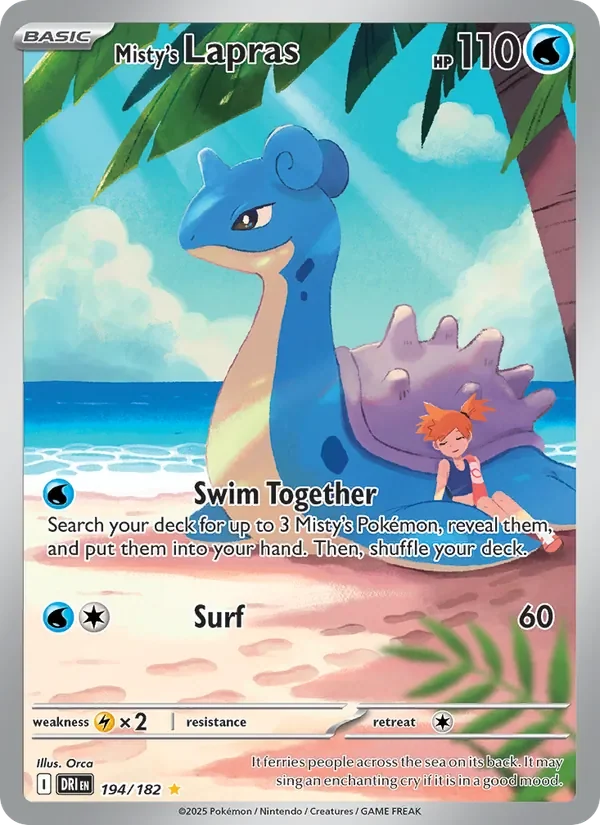Misty's Lapras - Full Art