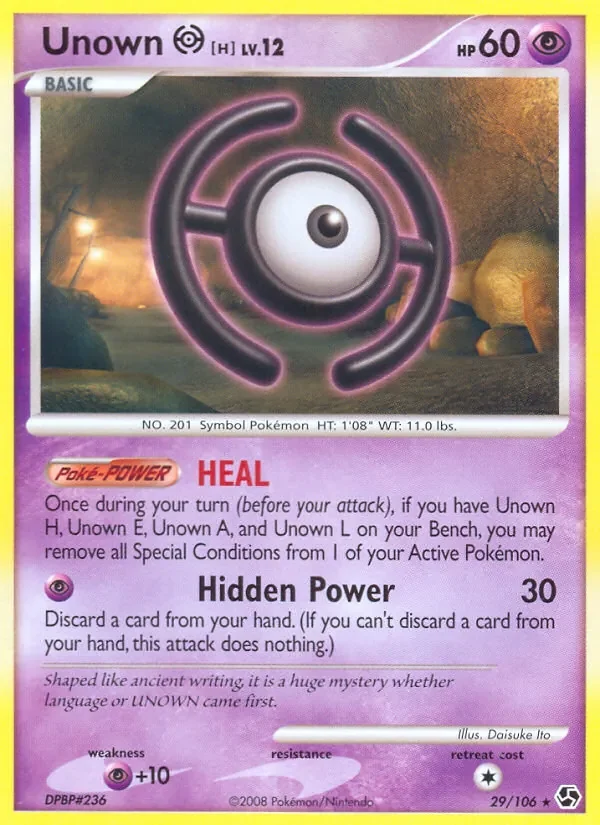 Unown H - Non-holo