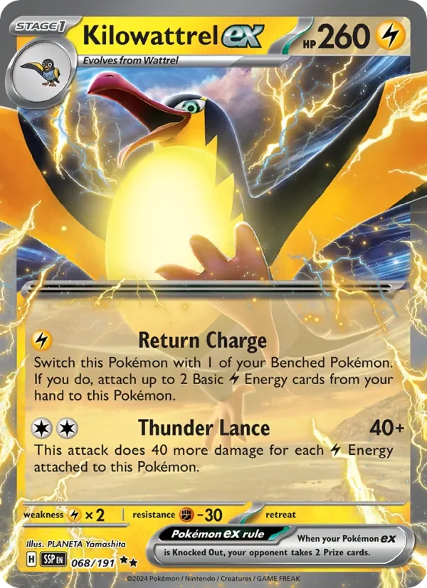 Kilowattrel ex - Holo