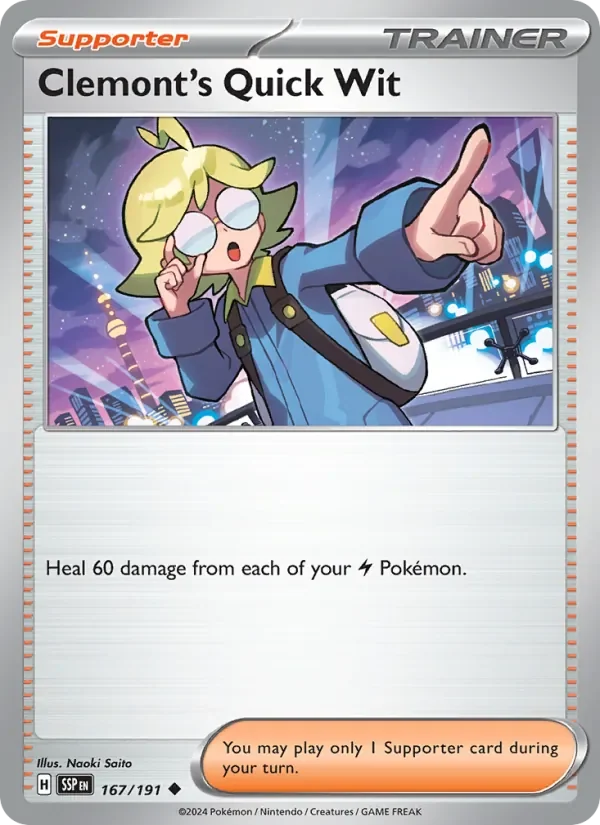 Clemont's Quick Wit - Non-holo