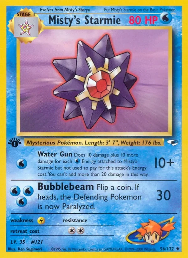 Misty's Starmie - Non-holo