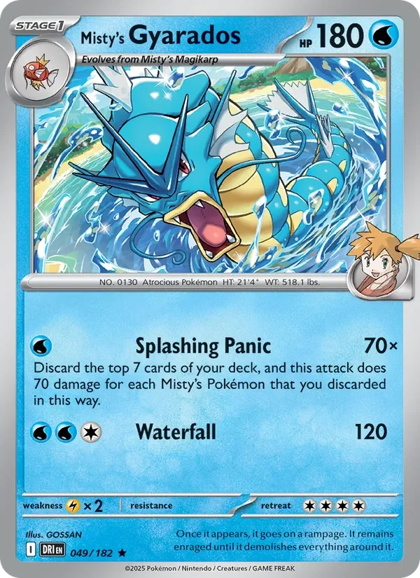Misty's Gyarados - Non-holo