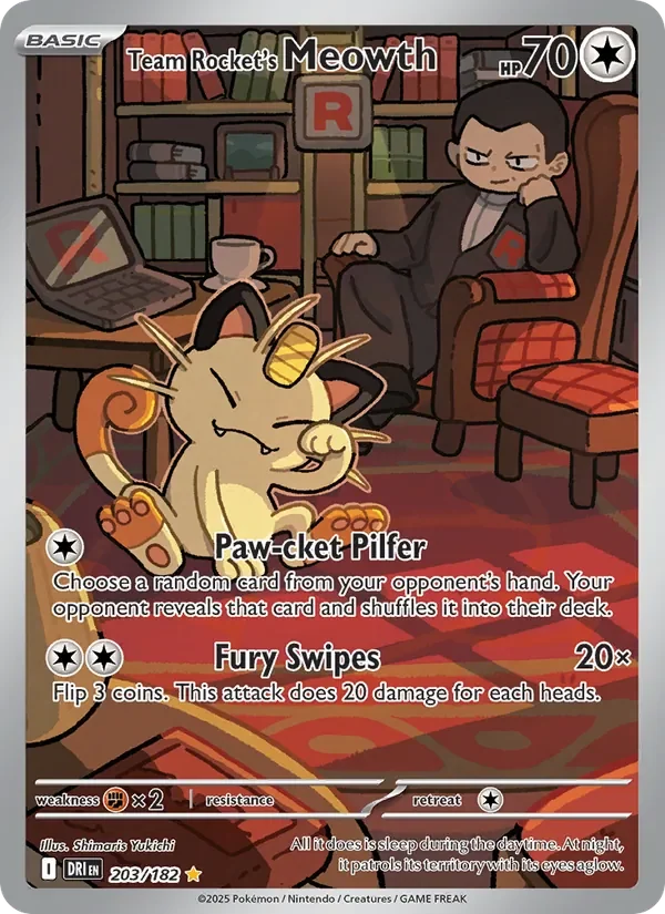 Team Rocket's Meowth - Full Art