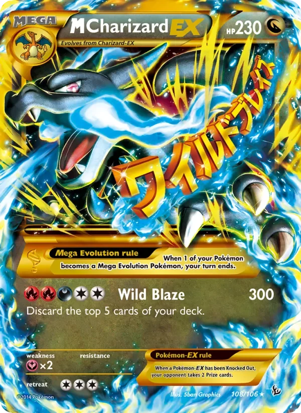 M Charizard EX - Non-holo