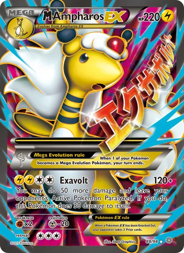 M Ampharos EX - Non-holo