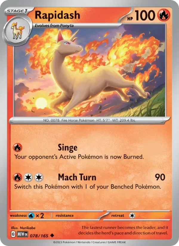 Rapidash - Non-holo