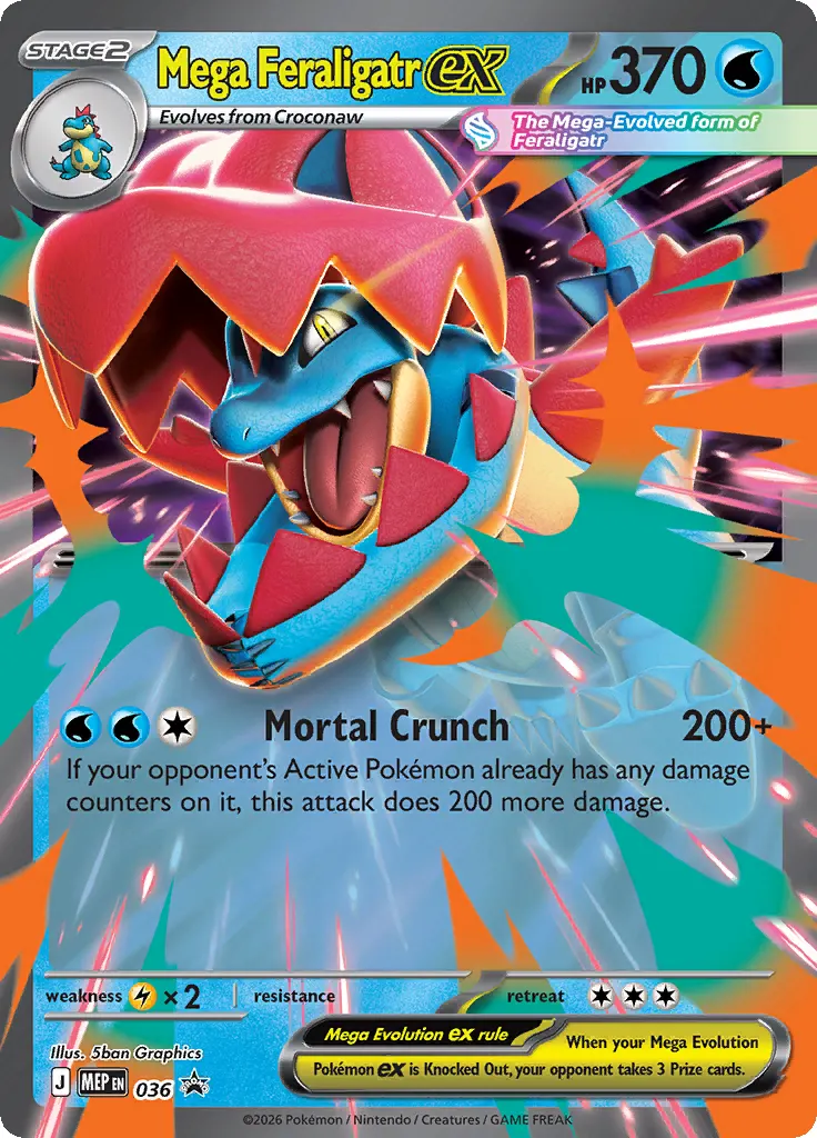 Mega Feraligatr ex - Holo