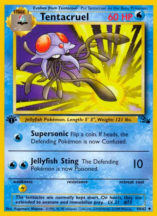 Tentacruel - Non-holo - 1999-2000 copyright