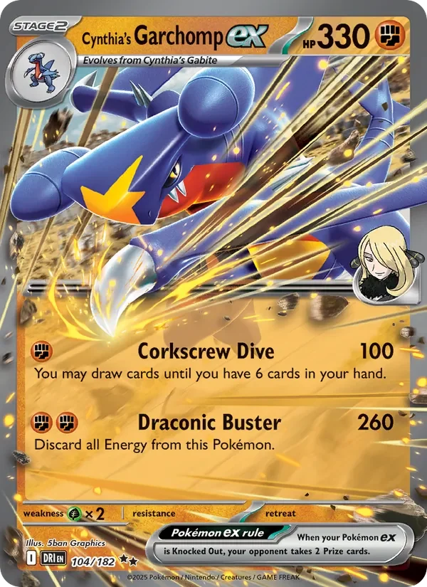 Cynthia's Garchomp ex - Holo