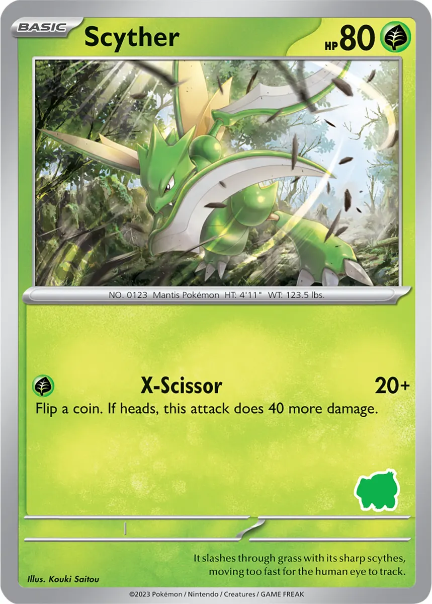 Scyther - Non-holo - Bulbasaur