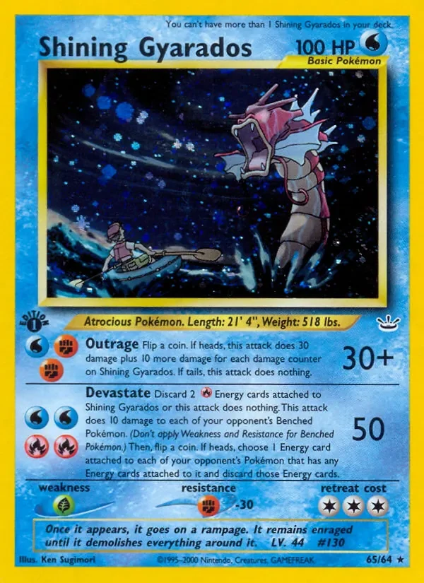 Shining Gyarados - Holo