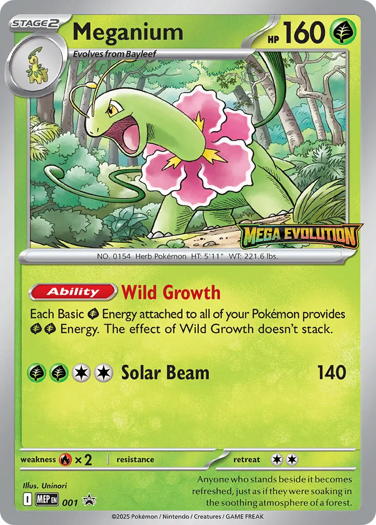 Meganium - Holo - Set Logo