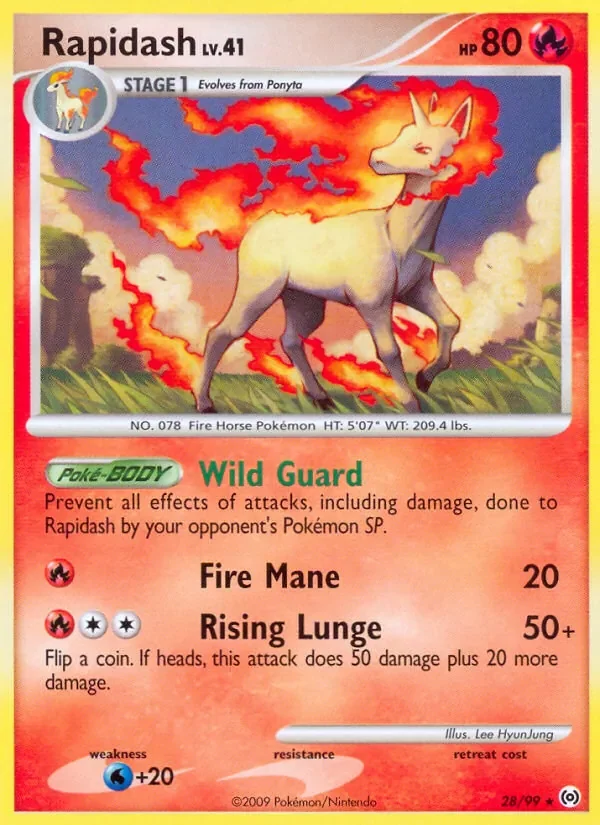Rapidash - Non-holo