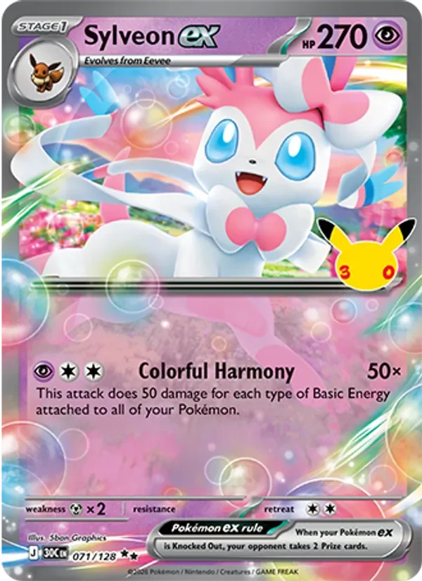 Sylveon ex - Holo - 30th Anniversary