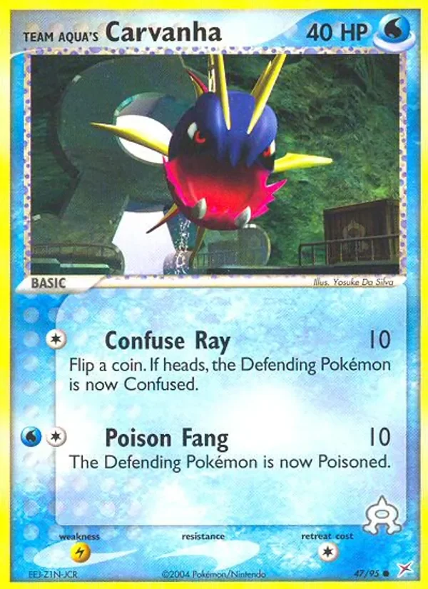 Team Aqua's Carvanha - Non-holo