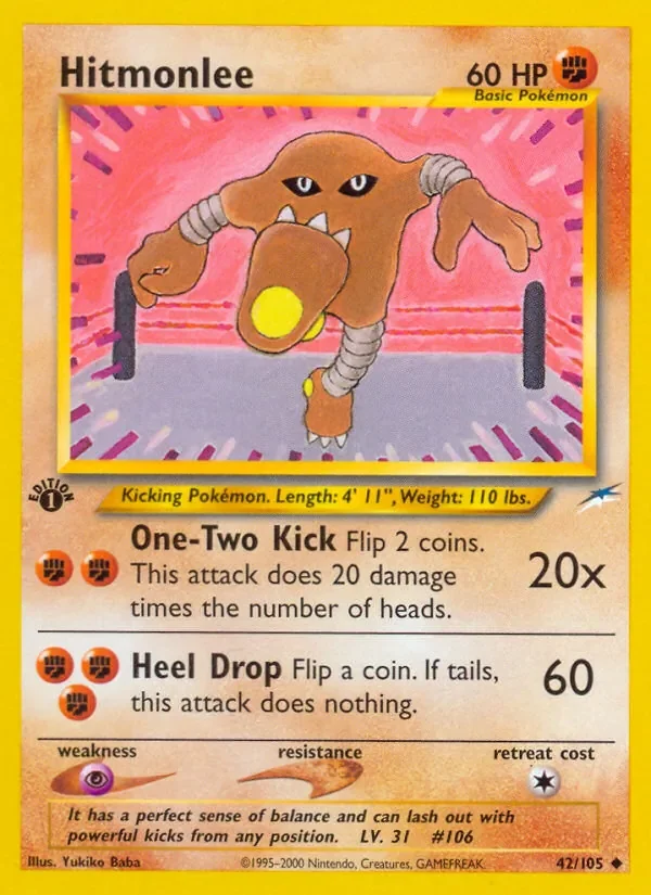 Hitmonlee - Non-holo