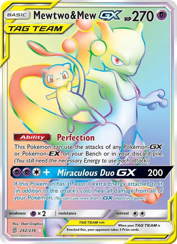 Mewtwo & Mew GX - Non-holo