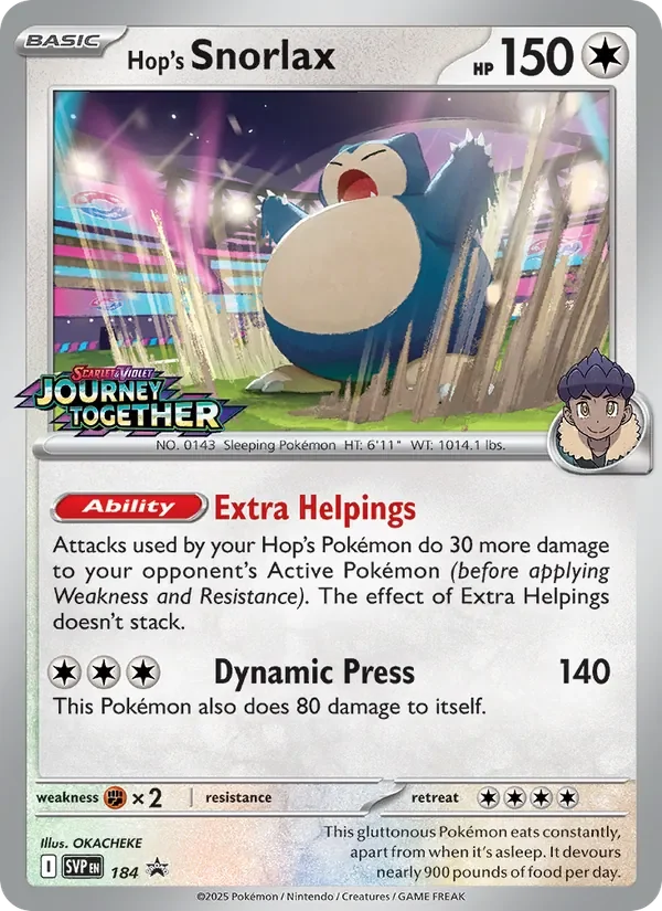 Hop's Snorlax - Holo - Set Logo