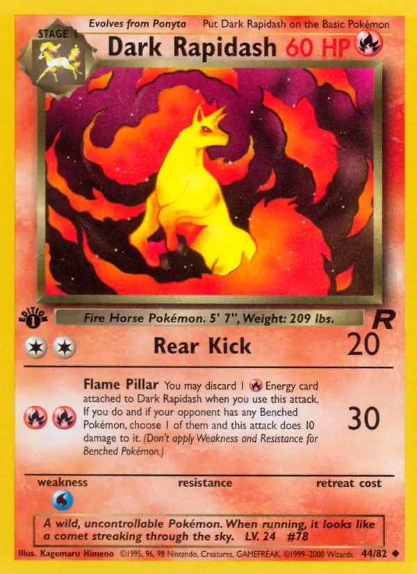 Dark Rapidash - Non-holo