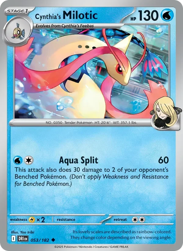 Cynthia's Milotic - Non-holo