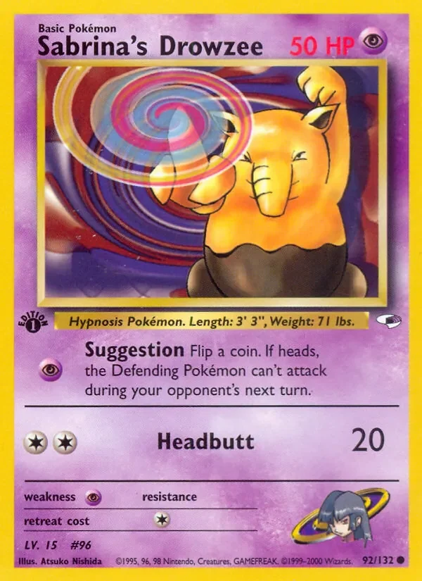 Sabrina's Drowzee - Non-holo