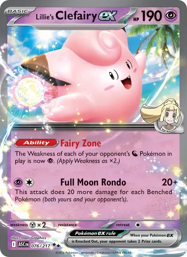 Lillie's Clefairy ex - Holo