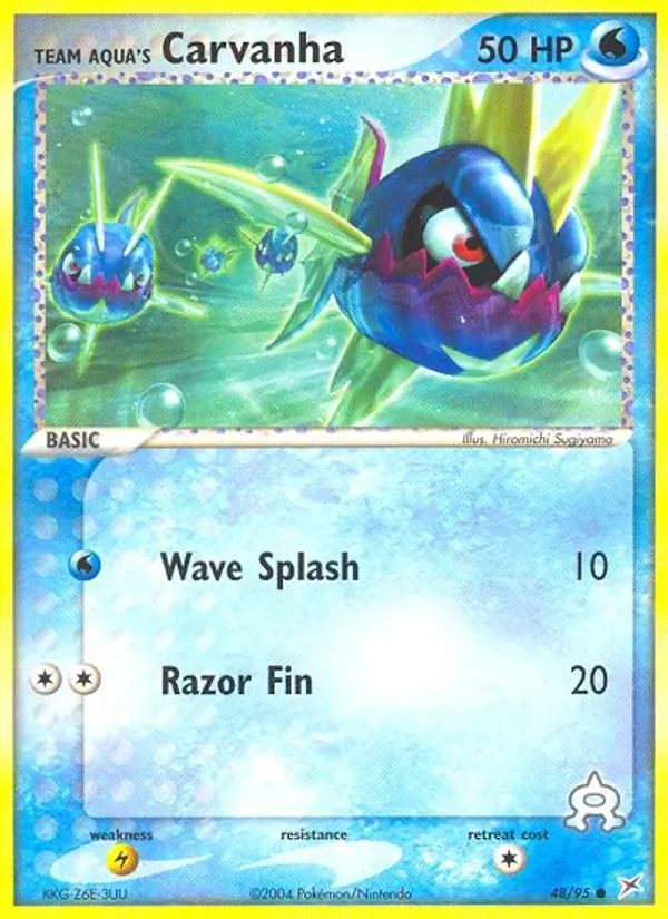 Team Aqua's Carvanha - Non-holo