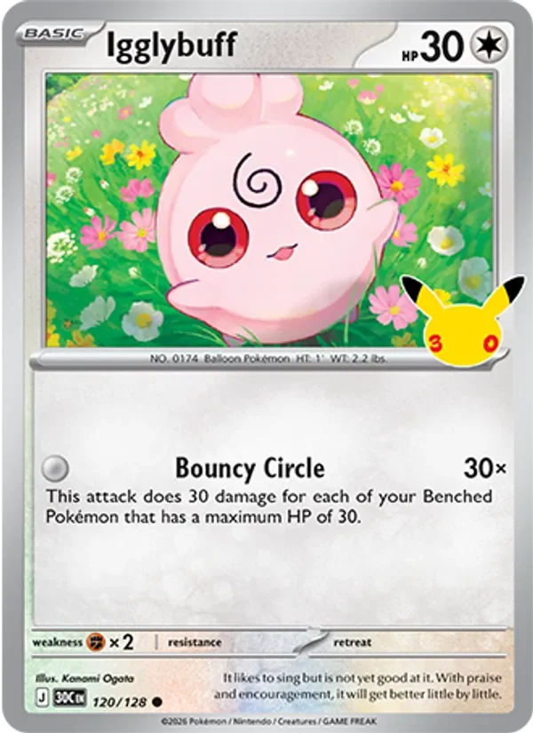 Igglybuff - Non-holo - 30th Anniversary