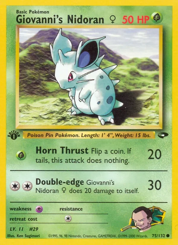 Giovanni's Nidoran ♀ - Non-holo