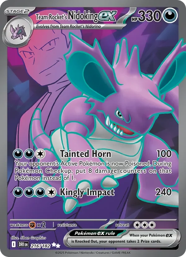 Team Rocket's Nidoking ex - Full Art