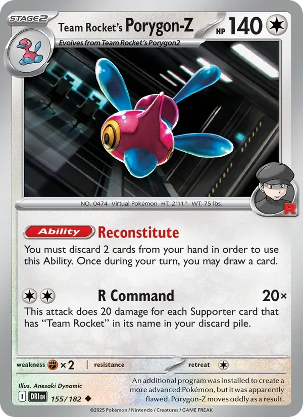 Team Rocket's Porygon-Z - Non-holo