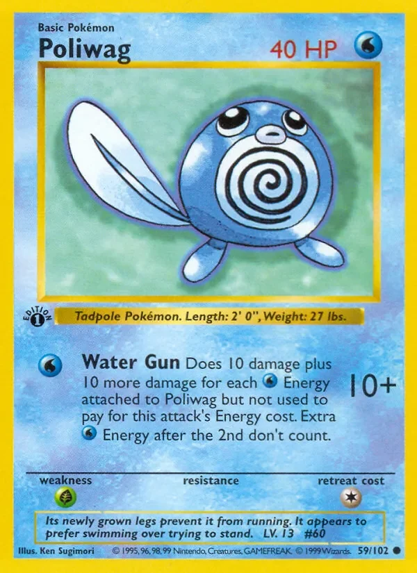 Poliwag - Non-holo - 1999-2000 copyright