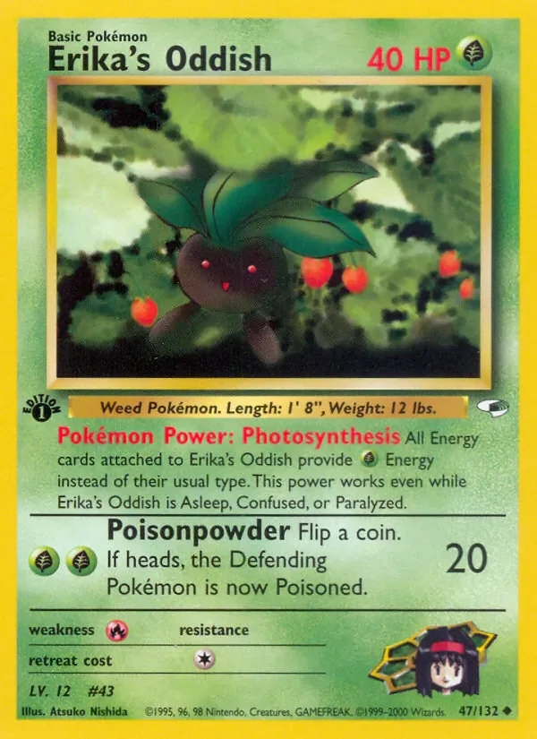 Erika's Oddish - Non-holo