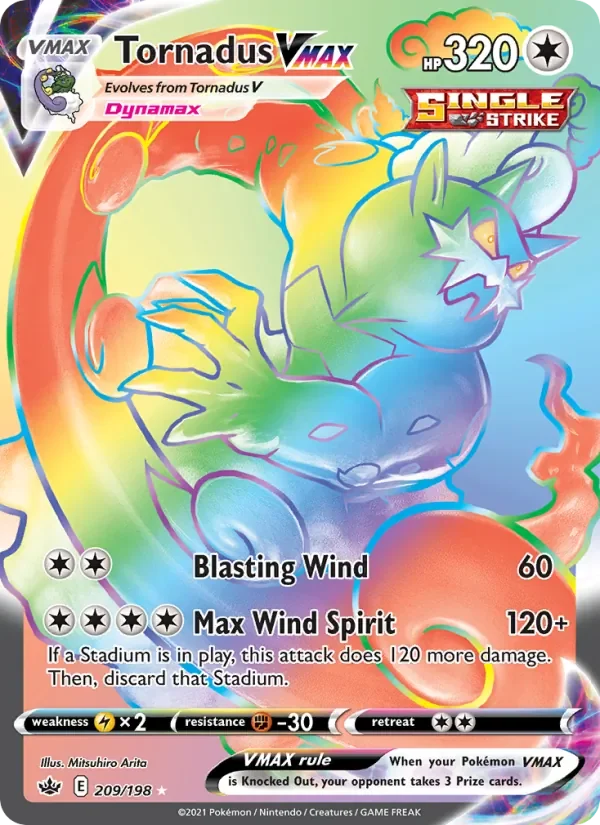 Tornadus VMAX - Holo - Rainbow